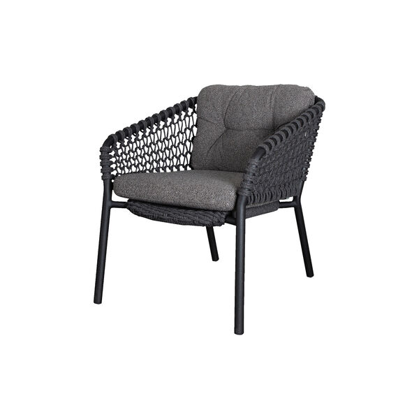 Ocean loungestol, dark grey, Cane-line