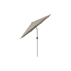 Sunshade parasol m/tilt, silver/taupe, Cane-line