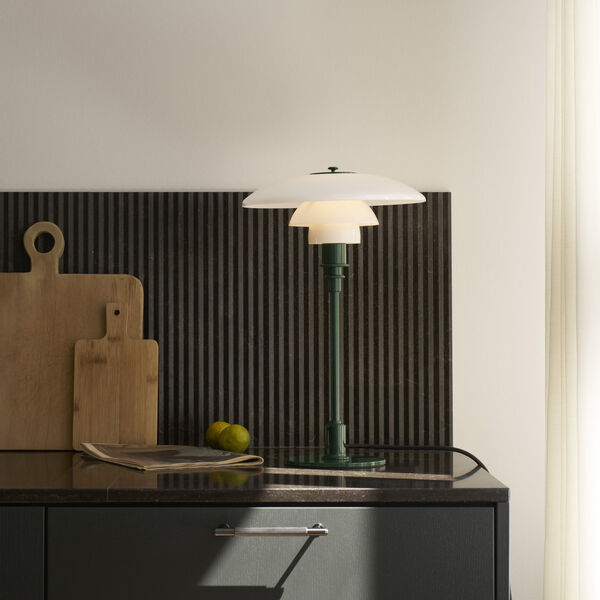 PH 3/2 Bordlampe, glossy deep green, Louis Poulsen
