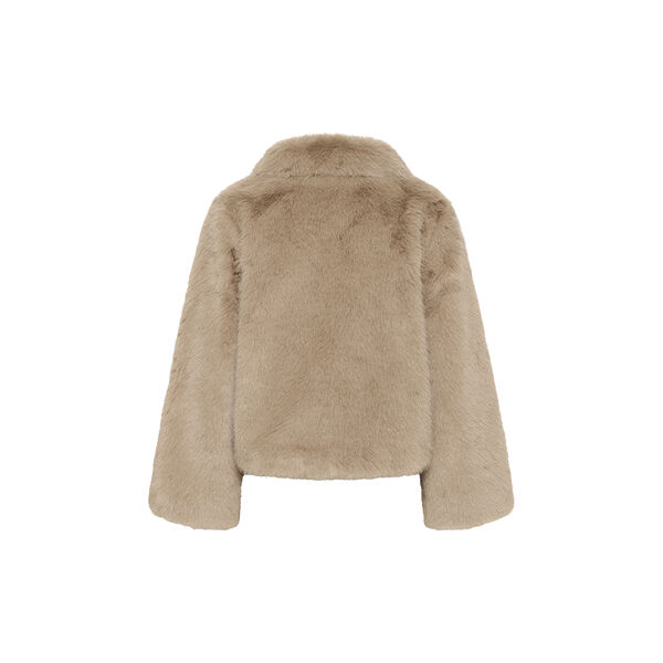 MWAlexa Fur Jacket, greige, My Essential Wardrobe