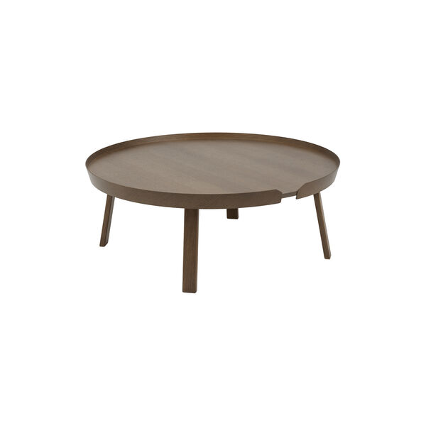 Around Coffee Table, stained dark brown, Muuto