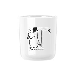 Moomin ABC kopp T, moomin white, RIG-TIG