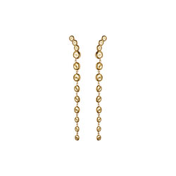 The Long Pebble Earrings, gold, CAMILLA PIHL