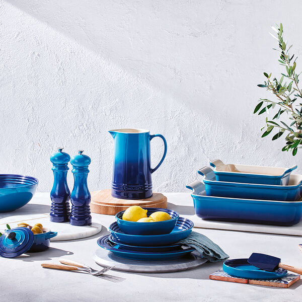 Oval gryteskjeholder, azure blue, Le Creuset