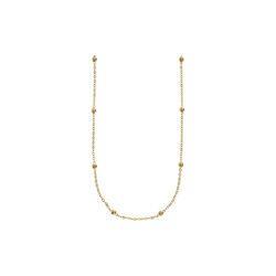 Heather - Bohemic Minimalistic Ball Chain halskjede, gull, timi of Sweden