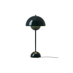 Flowerpot VP3 bordlampe, dark green, &Tradition