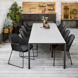 Pure bordplate 280x100 cm, basalt/keramikk, Cane-line