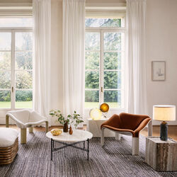 F300 Lounge Chair, alabaster white/Alpaca Alto 021 F300 Lounge Chair, alabaster white/Alpaca Alto 021, GUBI