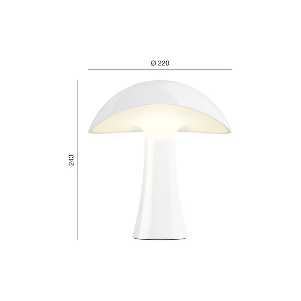 Rumee 220 Portable Lamp, cloud white, Louis Poulsen