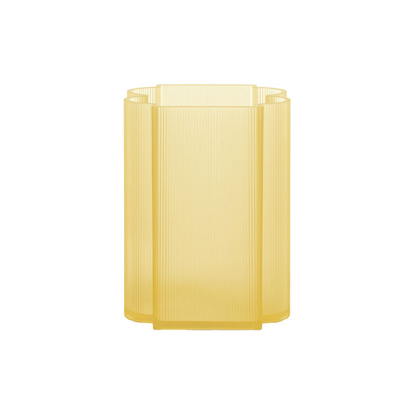 OKRA vase S, yellow, Kartell
