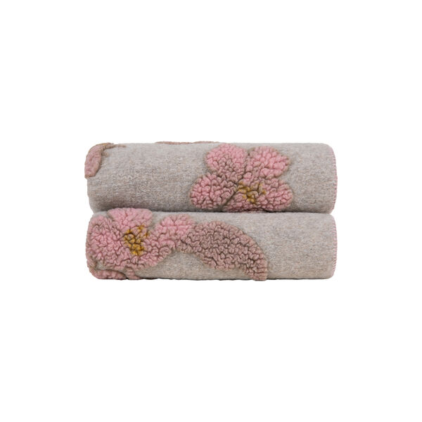 Magnolia pledd - lett kort ull, rosa/beige Magnolia pledd - lett kort ull, rosa/beige, Frati Home