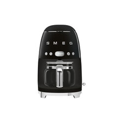 Retro filterkaffetrakter, skinnende svart, Smeg