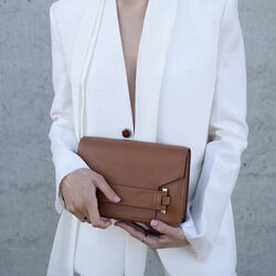 Jolie Grande Crossbody Bag, cognac, Naledi Copenhagen