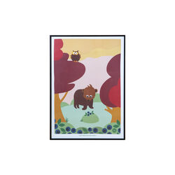 Plakat, skog, Blafre