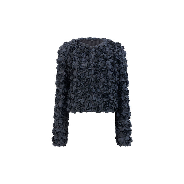 VERITY TEXTURED SHORT JACKET, black, French Connection