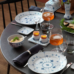 Musselmalt Riflet tallerken Ø 27 cm, Royal Copenhagen