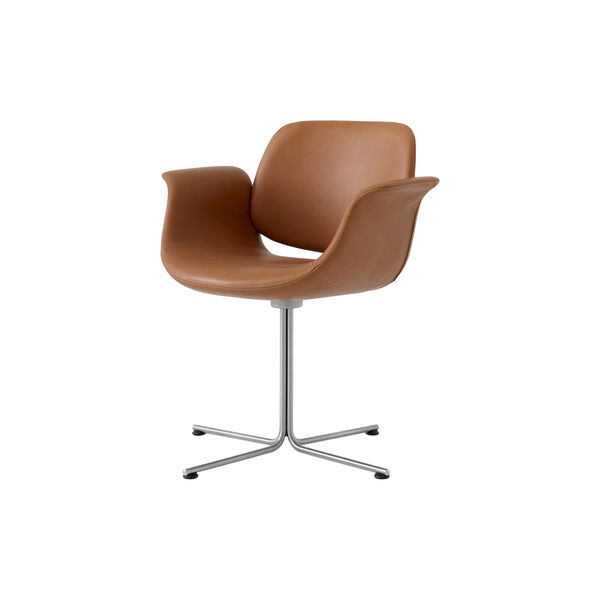 Flamingo Chair med dreibart understell, Cognac 95, Fredericia Furniture