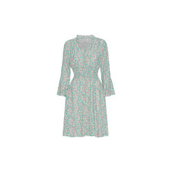 Sally Short Dress, turquoise multiflower, Americandreams