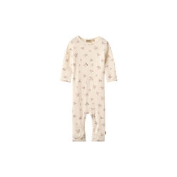Wool Jumpsuit Haven, 3130 eggshell flowers, Wheat