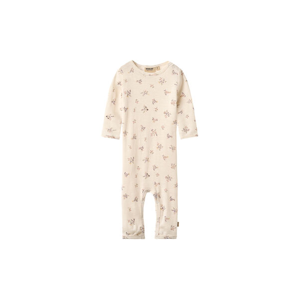 Wool Jumpsuit Haven, 3130 eggshell flowers, Wheat