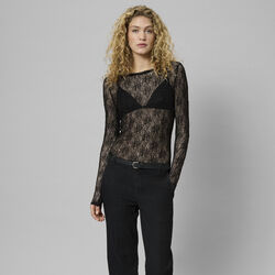 MWRita Boatneck LS Blouse, black, My Essential Wardrobe