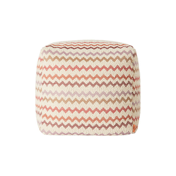 Capri utendørs puff, rød multifarget Capri utendørs puff, rød multifarget, Missoni Home