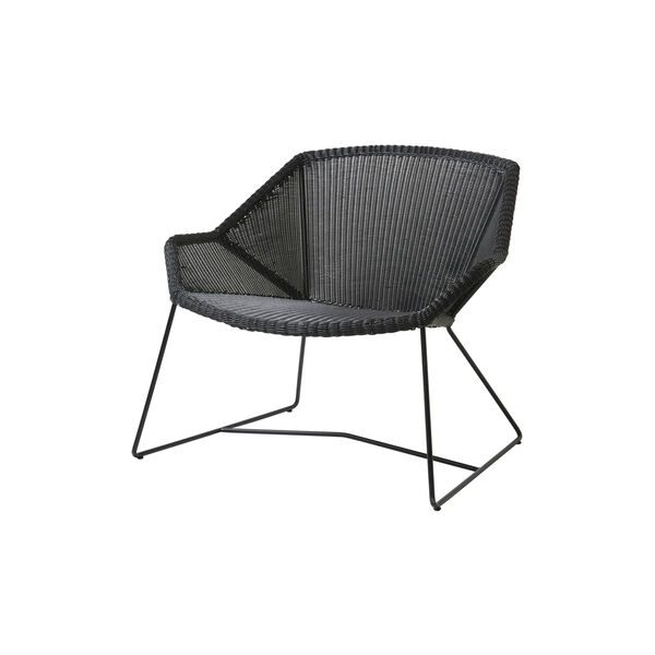 Breeze loungestol, black, Cane-line