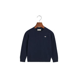 Kids Lambsull Crew Neck genser, blue Kids Lambsull Crew Neck genser, blue, Gant