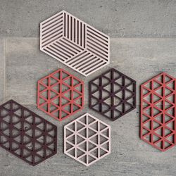 Triangles bordskåner, burned red, Zone Denmark