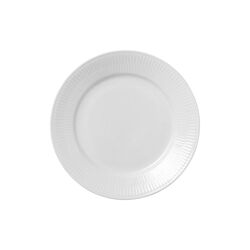 Hvit Riflet tallerken