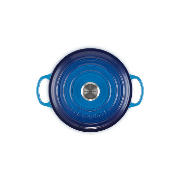 Signature rund gryte &Oslash; 20 cm, azure blue, Le Creuset