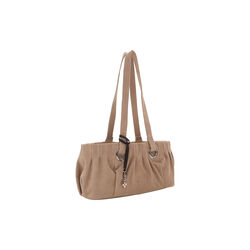 Mina Suede skulderveske, sand, N&uacute;noo