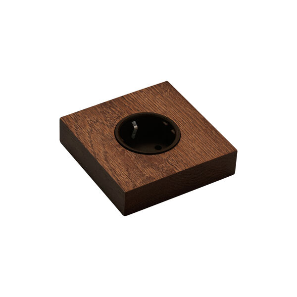 KLOSS Stikkontakt Kvadrat, varm eik, Kjaer + Loege