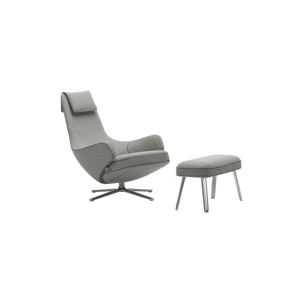 Repos | Cosy Pebble Gray | Lenestol + Panchina, Vitra 