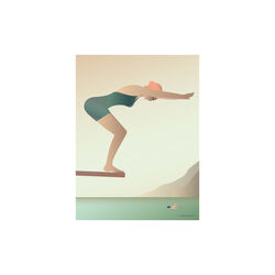 Sv&oslash;mmeren plakat, 40x30 cm, ViSSEVASSE