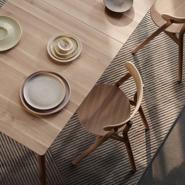 Expand dining table 200x90, light oiled oak, Northern