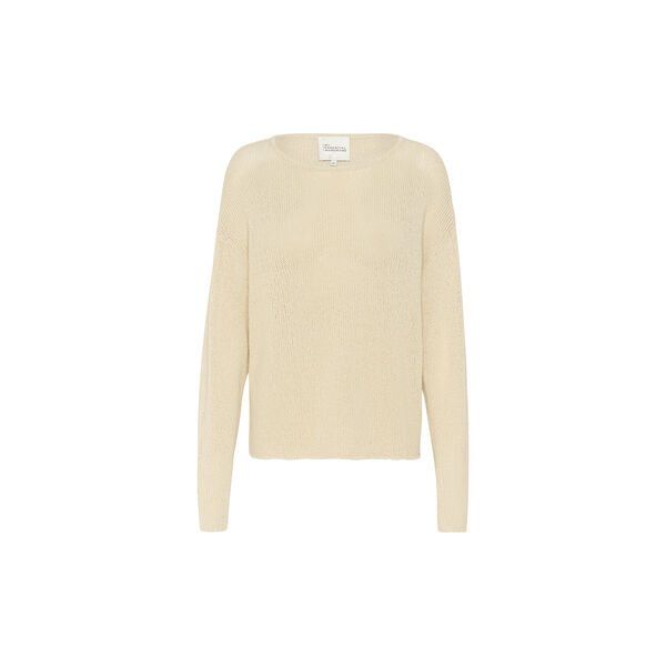 DivaMW boxy knit blouse, almond milk, My Essential Wardrobe