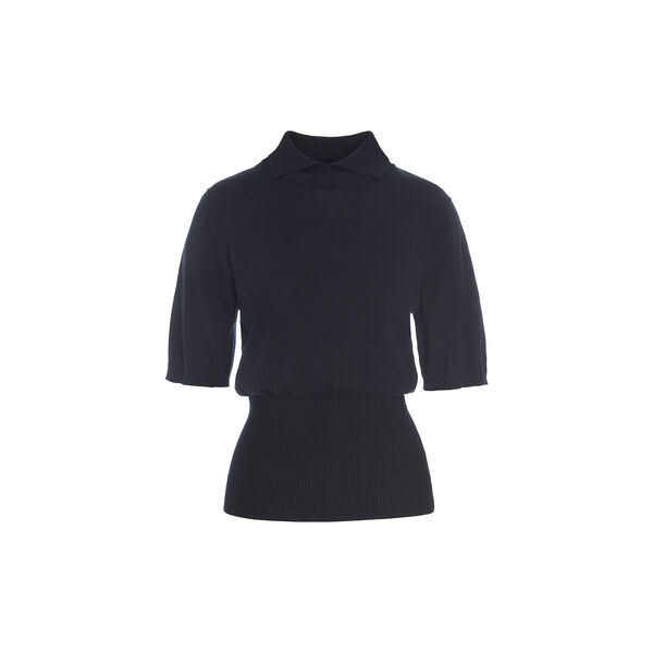 Bloom kortermet bluse, black, BITTE KAI RAND