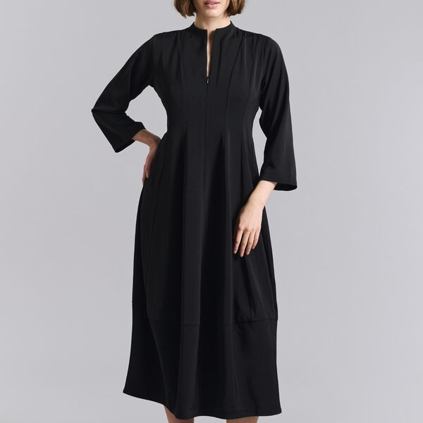 Sakura stretch dress with collar, black, BITTE KAI RAND