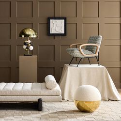 Alphaville tuffet, olympus ivory, Jonathan Adler