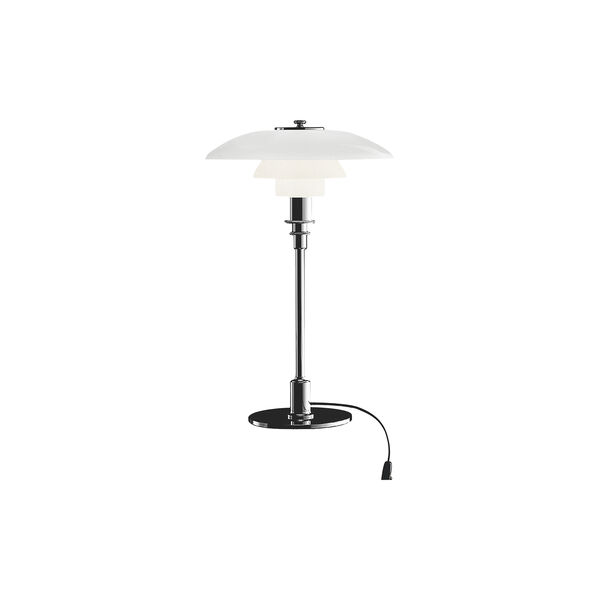 PH 3/2 Table Lamp, high lustre chrome plated, Louis Poulsen