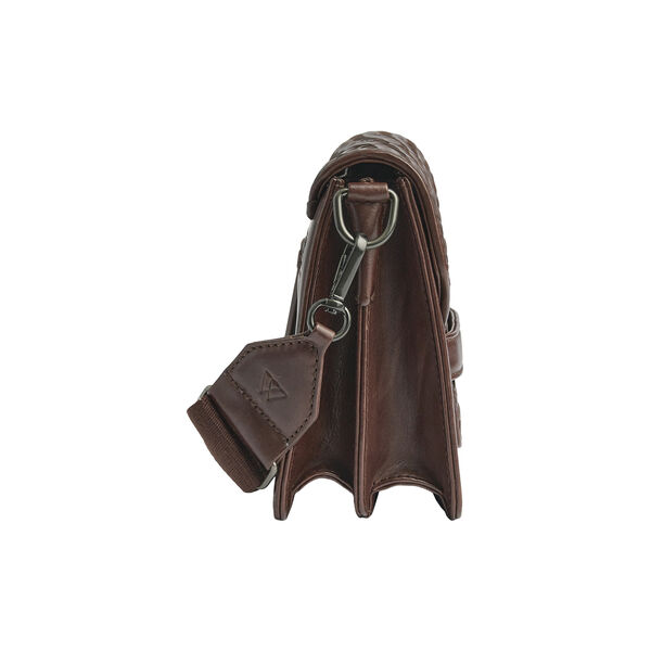ArabellaMBG Crossb. Bag Weave, dark brown, Markberg