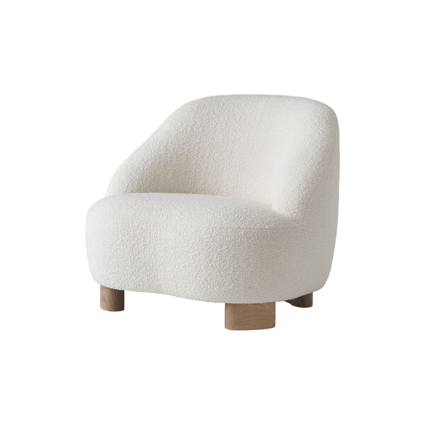 Margas loungestol LC1, hvit/eik, &Tradition