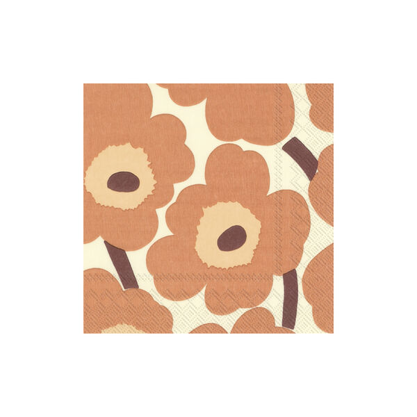 Kaffeserviett Marimekko Unikko, cream terraco Kaffeserviett Marimekko Unikko, cream terraco, Vinding