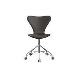Serie 7&trade; 3117 polstret kontorstol, Essential dark brown, Fritz Hansen
