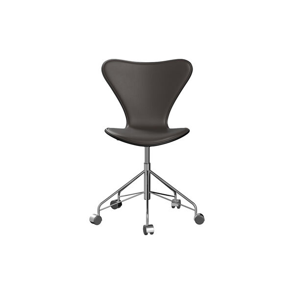 Serie 7&trade; 3117 polstret kontorstol, Essential dark brown, Fritz Hansen