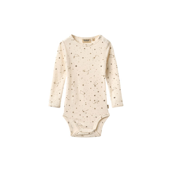 Wool Body L/S Lucca, 1359 pale lilac flowers, Wheat