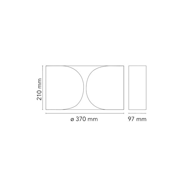 FOGLIO vegglampe, white, Flos