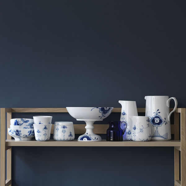 Blå Mega Riflet stettskål, Royal Copenhagen