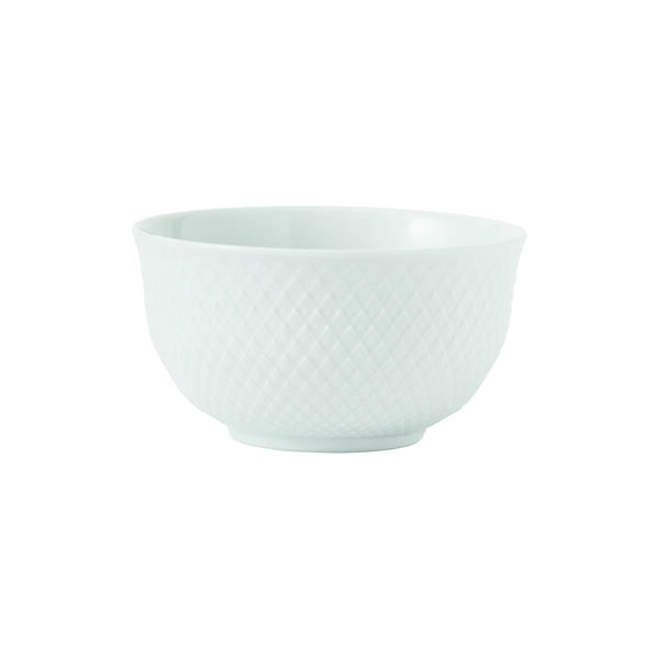 Rhombe sk&aring;l, hvit, Lyngby Porcel&aelig;n